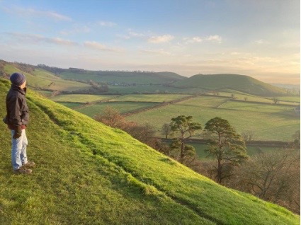 View from Cadbury Castle - Med